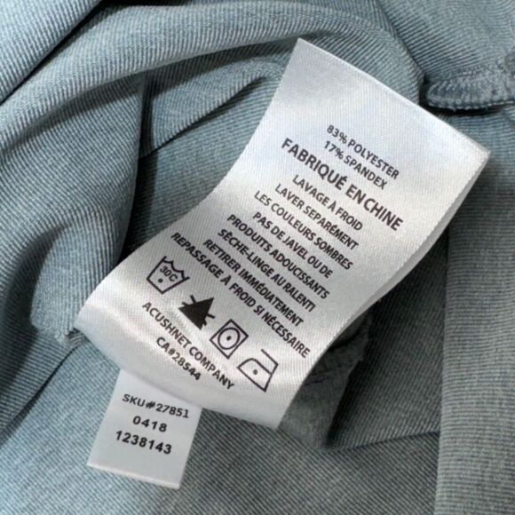 Footjoy Sweater Men Extra Large Gray Perform Zip Mid Layer French Terry Golf - Picture 10 of 16